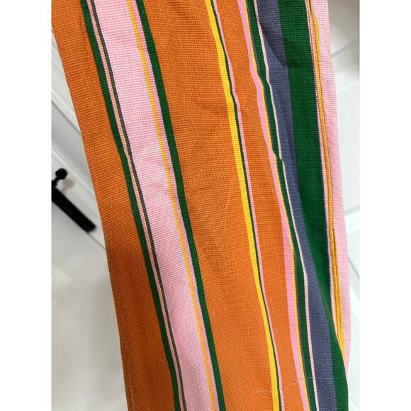 🌈 Free People La Paz Striped Cropped Pants – Orange Multi | Size 2 | Retro Boh0 - Picture 5 of 6